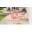 Housse et insert de coussin carré extérieur ARDEN Ruby-97675791