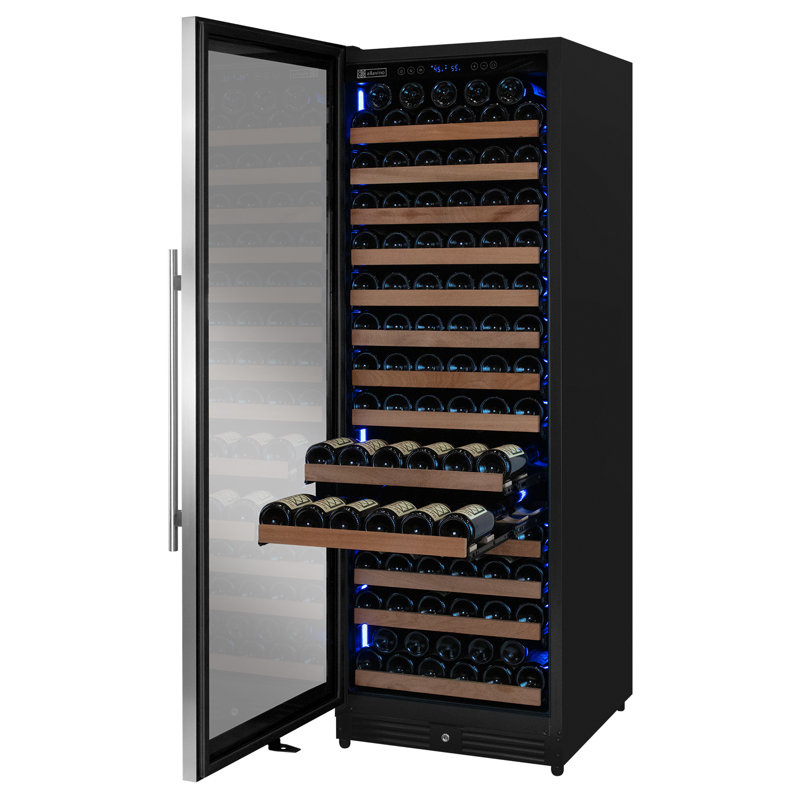 Allavino Reserva Series 163 Bottle 71" Tall Single Zone Left Hinge Stainless Steel Wine Refrigerator, Right Handed