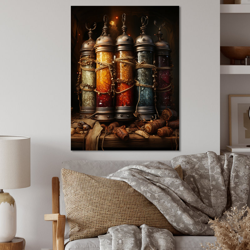 Hébreu Torah Scrolls - Religion & Spirituality, art mural en métal, salon, H 32 po x l 24 po x P 1 po