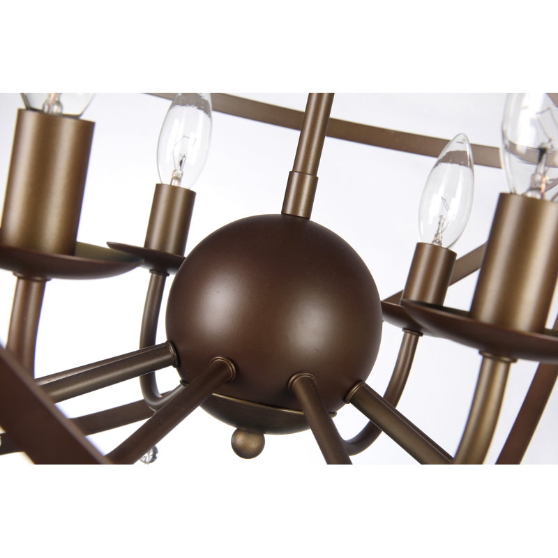 Lustre en forme de globe à 8 lumières Mitton, H 30 po x l 30 po x P 30 po