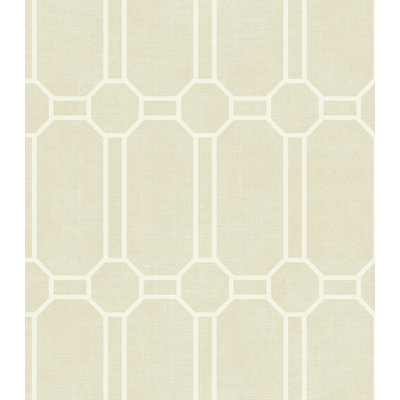 Seabrook Designs Metallic Parvin Lattice Unpasted Wallpaper