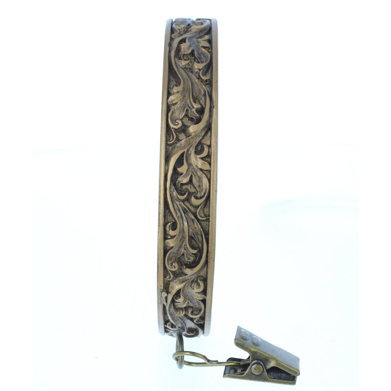 Anneau de rideau à volutes Lockwood, Doré de la Renaissance