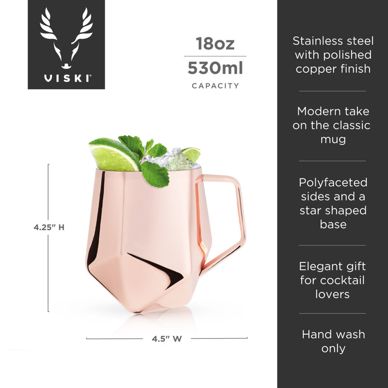 Grande tasse en acier inoxydable 18 oz. mule moscou Summit