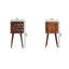 Table de chevet en bois massif Aramanta