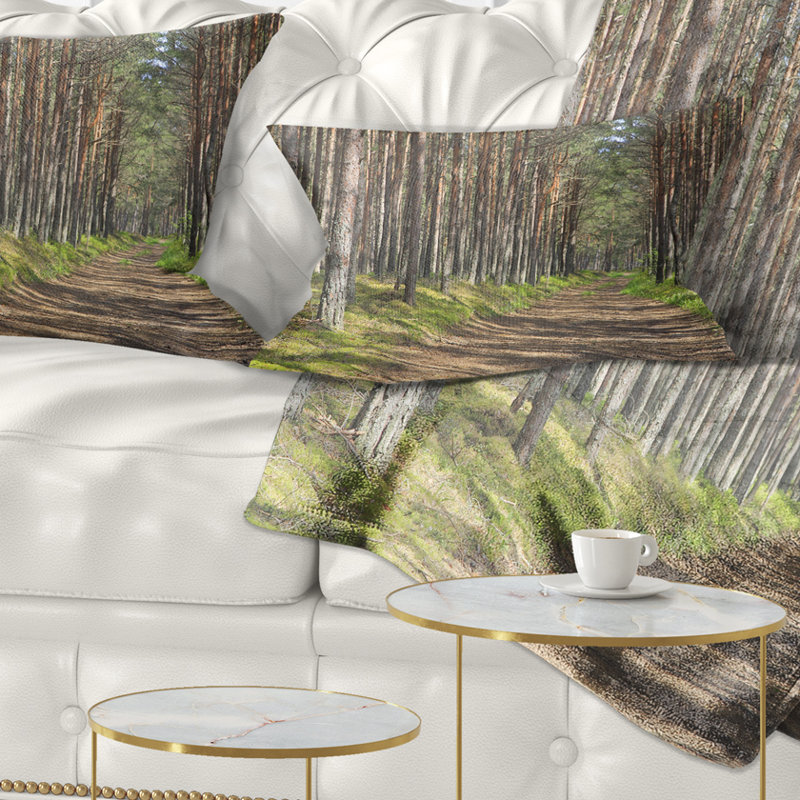 Coussin lombaire forest look
