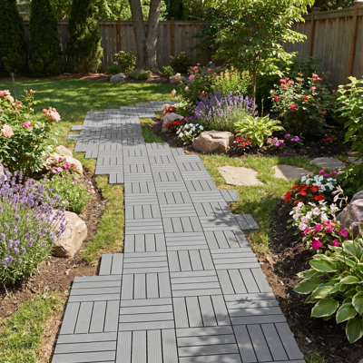Carreaux de terrasse en plastique 12 "x 12" (ensemble de 36)