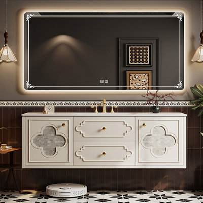 Retro American-style bathroom cabinet