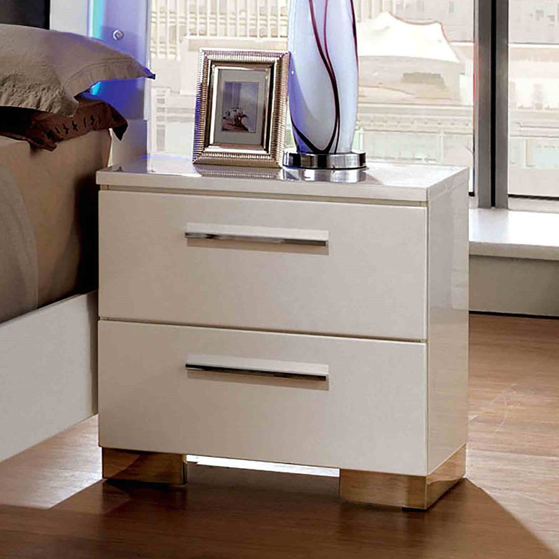 Table de chevet style contemporain 1pc
