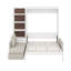 Grand lit escamotable, grand lit mural en bois avec canapé et tablettes-1931118224