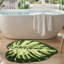 Jolis tapis de salle de bain avec feuille verte, doux, moelleux, moelleux, absorbant, à séchage rapide, antidérapant, lavable à la machine pour le plancher de la douche, la salle de bain, la chambre à coucher, la chambre d'enfant, 23,5 po x 31,5 po, Monstera-94241451