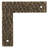 Dritz Home Textured Campaign Corners, Small, 3 Pack, Antique Brass