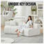 Ensemble de canapé modulaire avec coussins Chenille-601015586