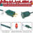 The Holiday Aisle® 100FT 50 LED Indoor Outdoor Christmas String Light For House Roof Patio Tree-1935961524