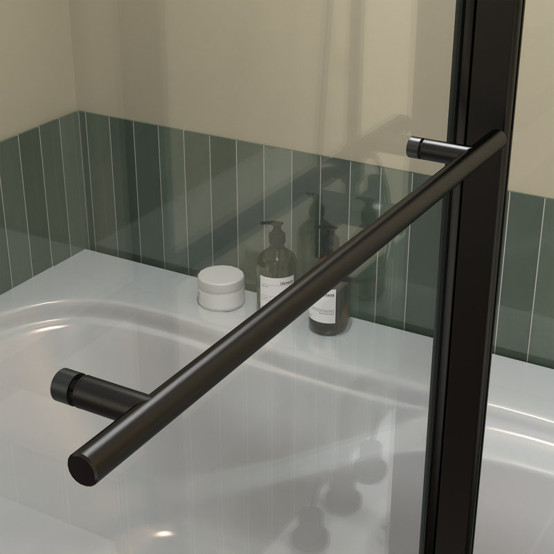 Porte de baignoire sans cadre de l 34 po x H 58 po