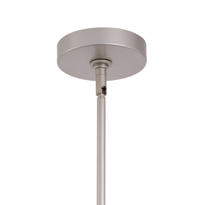Luminaire suspendu en métal 1 lumière Nabila, Argent