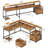 L-Shaped Computer Desk with Power Outlet-761660454