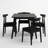 Solid Table And Solid Chairs Set 
