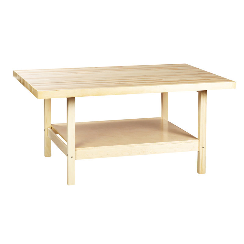 64'' W Wood Top Workbench