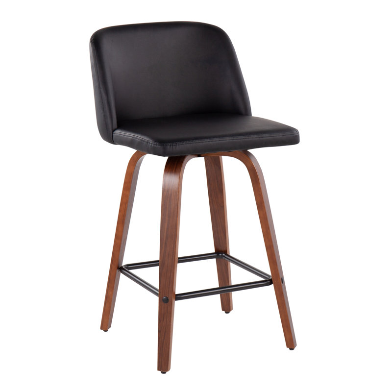 Contemporary Counter Stool, Black