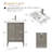 Laval 24" Single Sink Freestanding Bathroom Vanity with White Ceramic Top-105208974-105208976-119711649