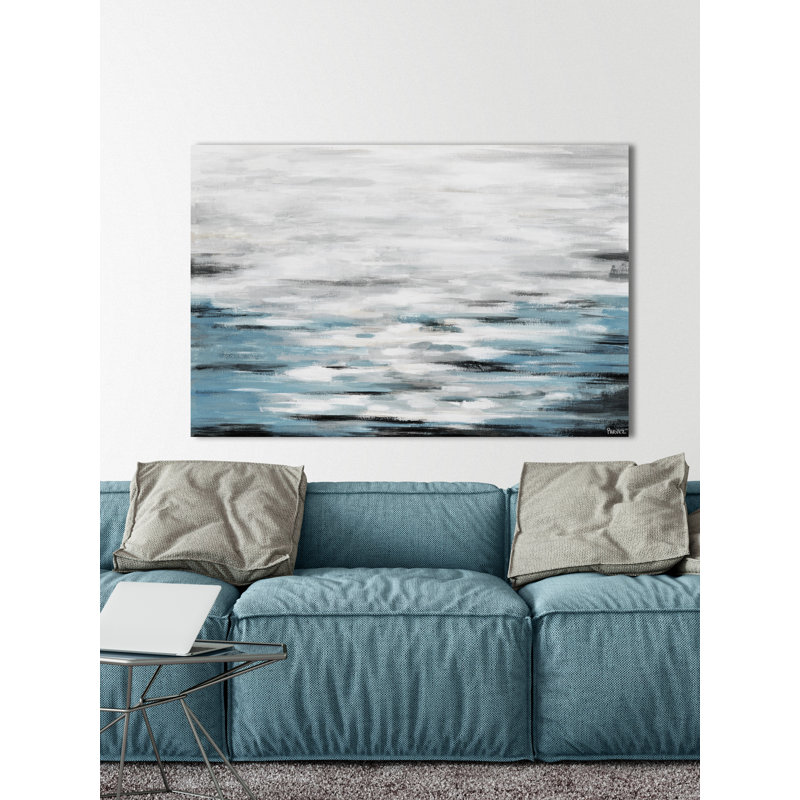 « reflective sea », reproduction sur toile tendue, H 8 po x l 12 po x P 1,5 po, Toile tendue