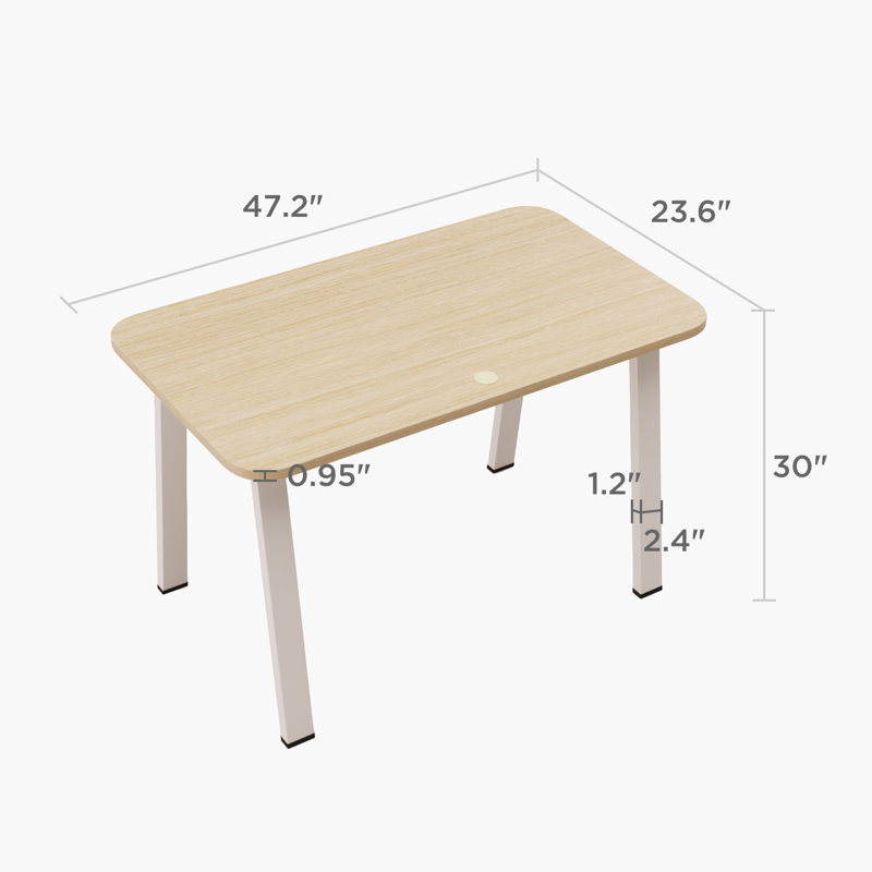 Modular Computer Office Desk, Modern Style Small Study Writing Workstation Table for Home & Business