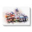Galata Tower in Istanbul Turkey in Abstract - Wrapped Canvas-55314149