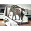 Oreiller Floral éléphant Joyeux Animal