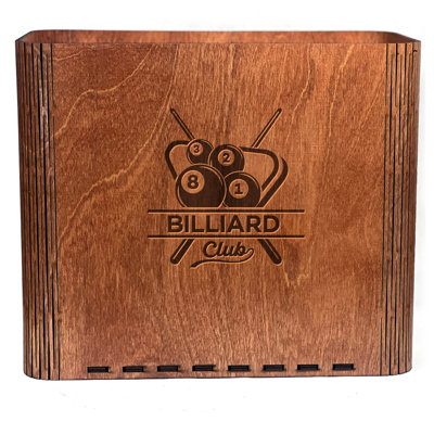 Slim Trash Can - Billiard Club - for Game Rooms, Bars and Pool Parlours