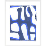 Contemporary Blues 7 Painting by Andrea Stokes