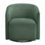 Fauteuil demi-tonneau pivotant vert-693468378