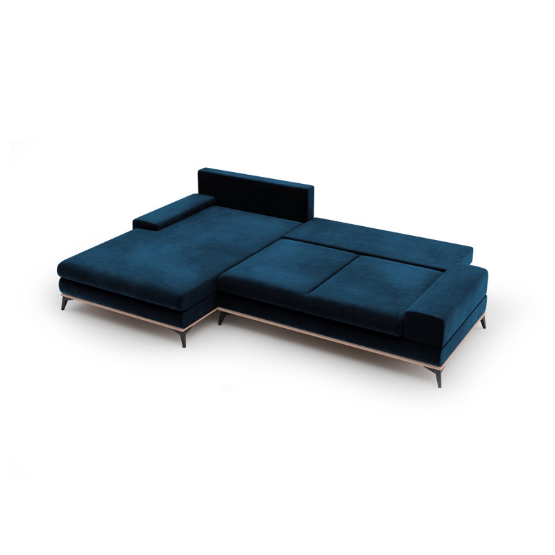 Cuiksa 5 Seater Sofa Bed, Blue, Left Hand Facing