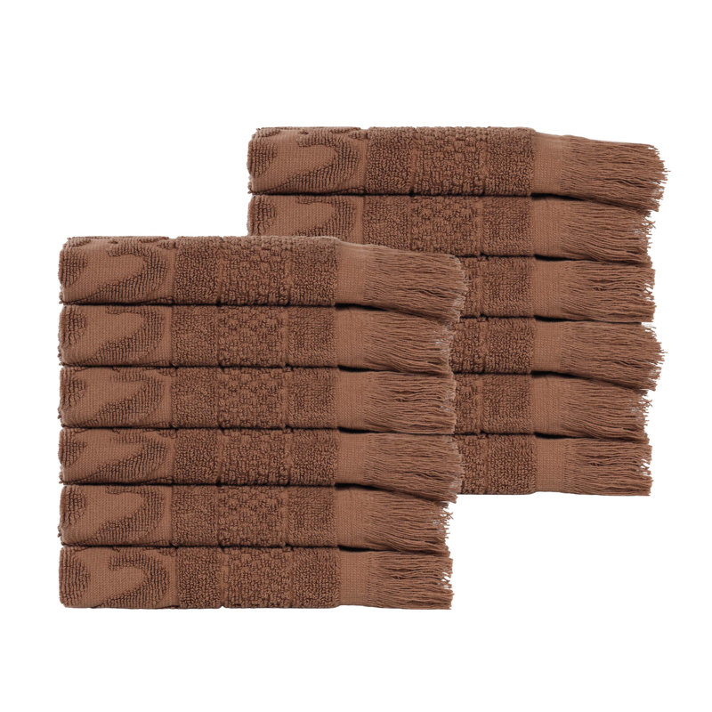 Serviette de bain Rolla, Chocolat, Gant de toilette - paquet de 12