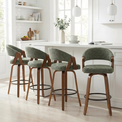Providence Upholstered Swivel Counter Stool