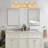 29" Modern Crystal Bathroom Vanity Light, 5-Light Golden Wall Sconce With Clear Glass Shade, Elegant Wall Mount Lighting For Bathroom, Powder Room, Or Vanity Mirror (No Bulbs)-1298998819-1298998818-1298998821