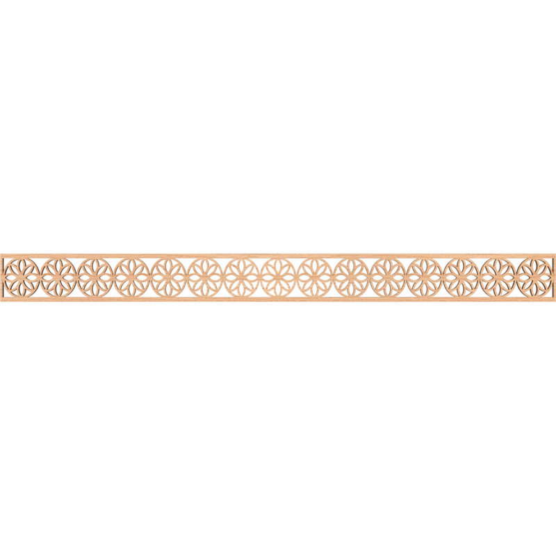 Moulure Blume, Noyer blanc, H 4 po x l 46,375 po x P 0,25 po
