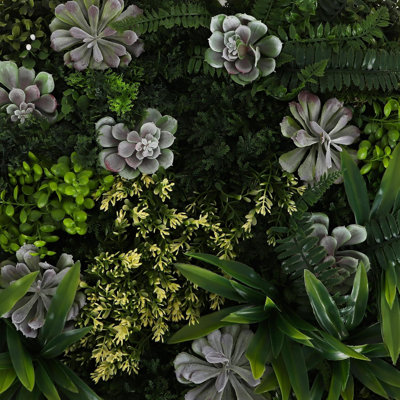 Rainforest Foliage Greenery UV-protected for Outdoor Decor. 20"x20" panels (Set of 12)