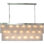 Lustre rectangulaire à chaîne en métal 20 lumières