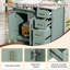 Meuble-lavabo de salle de bain avec lavabo en céramique, portes à fermeture douce, 4 tiroirs de rangement-1238322899