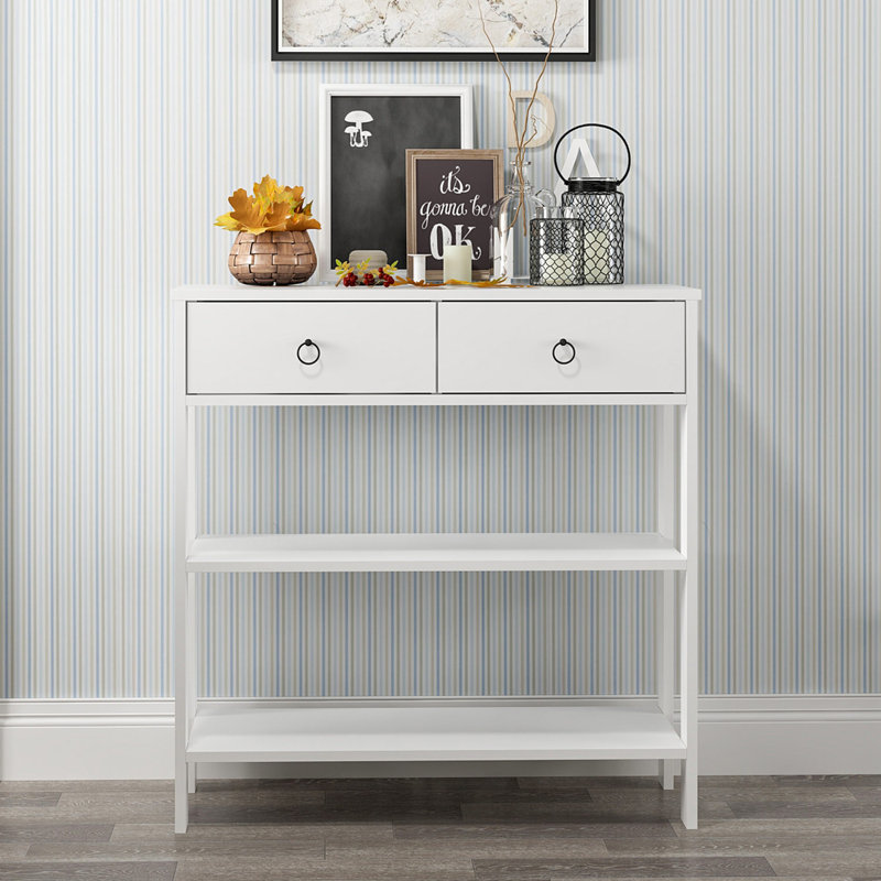 Console 35,4 po Celis, Blanc