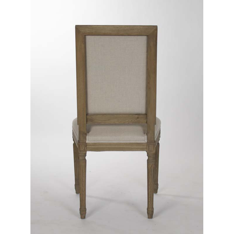 Louis Upholstered Dining Chair, Nautral, Reclaimed Elm