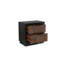 Table de chevet 2 tiroirs de style traditionnel en bois