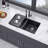 33" x 19" Undermount Double Bowl Quartz/Granite Composite Kitchen Sink-111027049