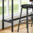 Long 4-Piece Dining Table Set With 3 Pu Upholstered Stools