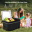 30L Camping Fridge Freezer with Lighting, Car Compressor Refrigerator -20℃ for Driving Picnic  