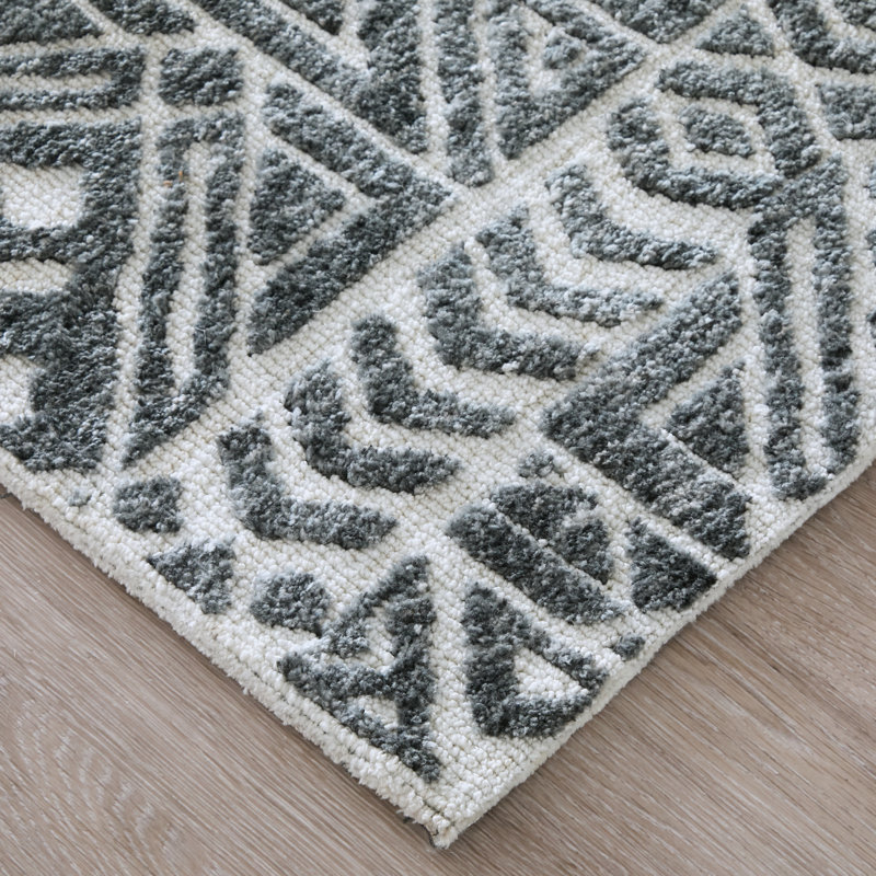 Tapis gris Bucklin, Rectangle 3 pi 6 po x 5 pi 6 po