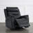 Puspha 37'' W Modern Vegan Leather Swivel Manual Recliner-606100657