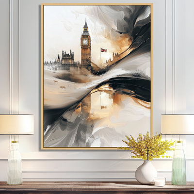 Décoration murale «Big Ben» de Monsalve Big Ben Glow In England I - Angleterre