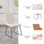 Chaises de salle à manger de cuisine moderne, chaises d'appoint rembourrées (4 chaises)-1462619209-1462619210