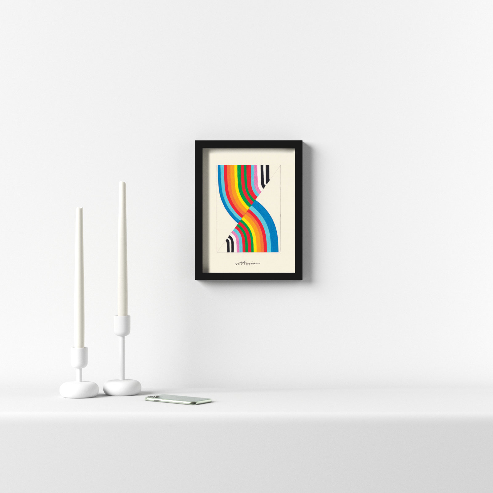 It's Always An Almost by Amber Vittoria, Black Framed, 13" W x 17" H x 1" D